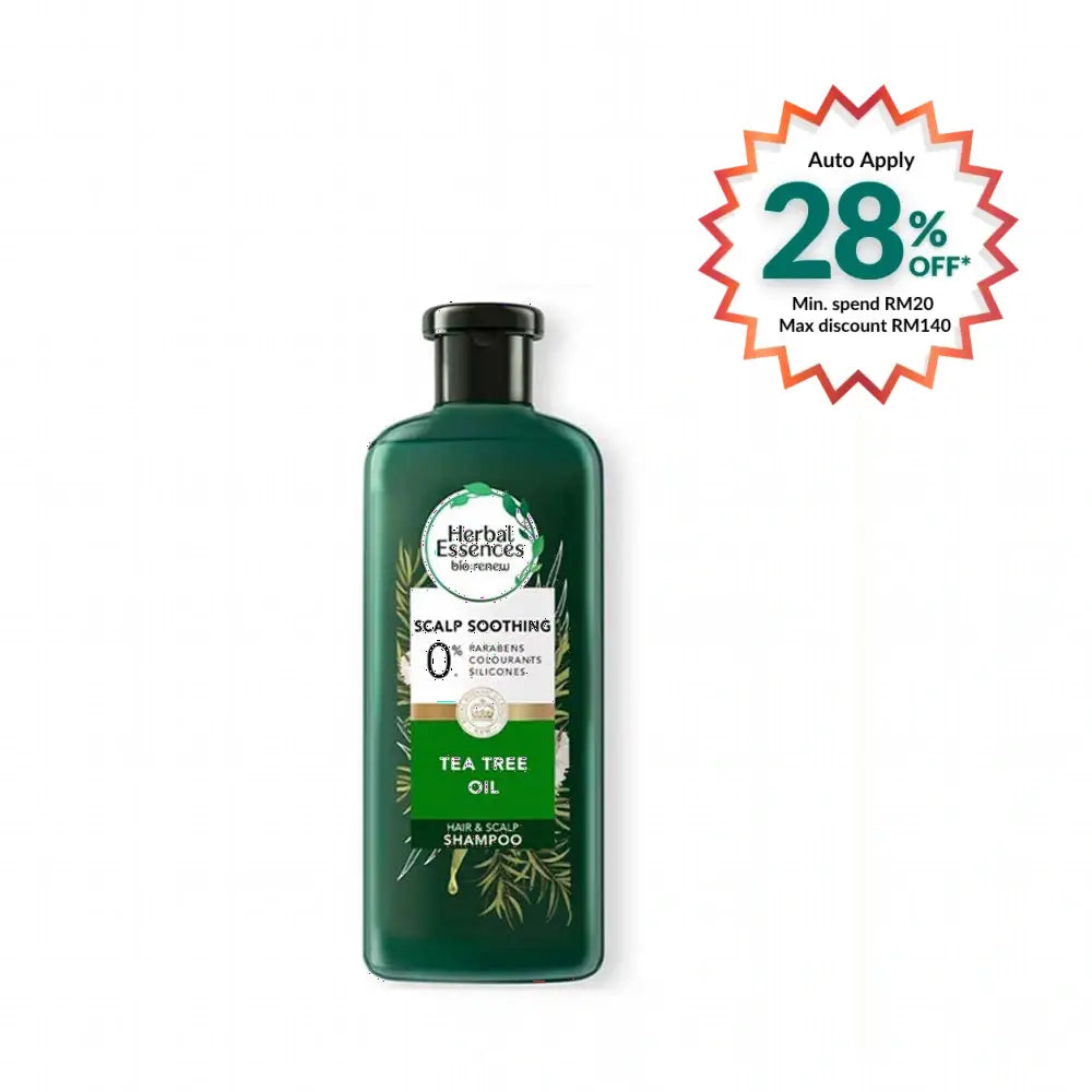 HERBAL ESSENCES TEA TREE OIL SHAMPOO 400ML
