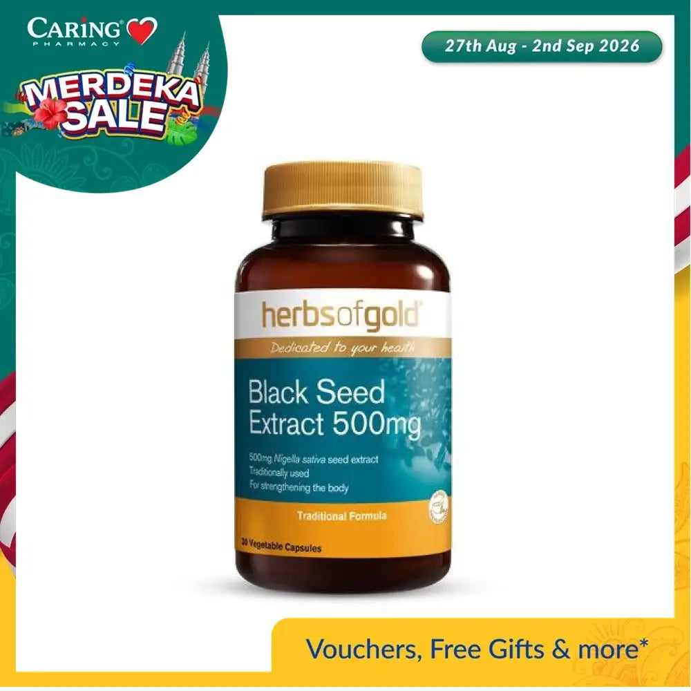 HERBS OF GOLD BLACK SEED EXTRACT 500MG 30S