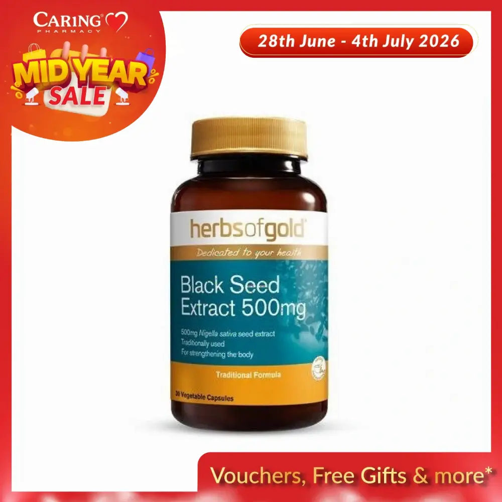 HERBS OF GOLD BLACK SEED EXTRACT 500MG 30S