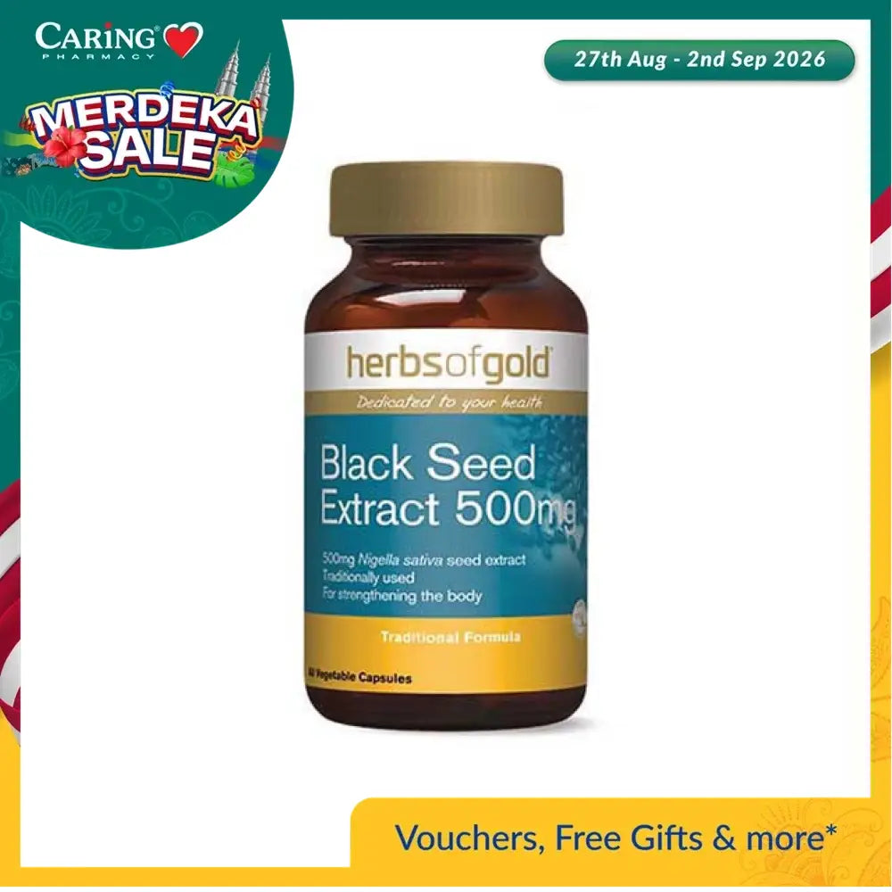 HERBS OF GOLD BLACK SEED EXTRACT 500MG 60S