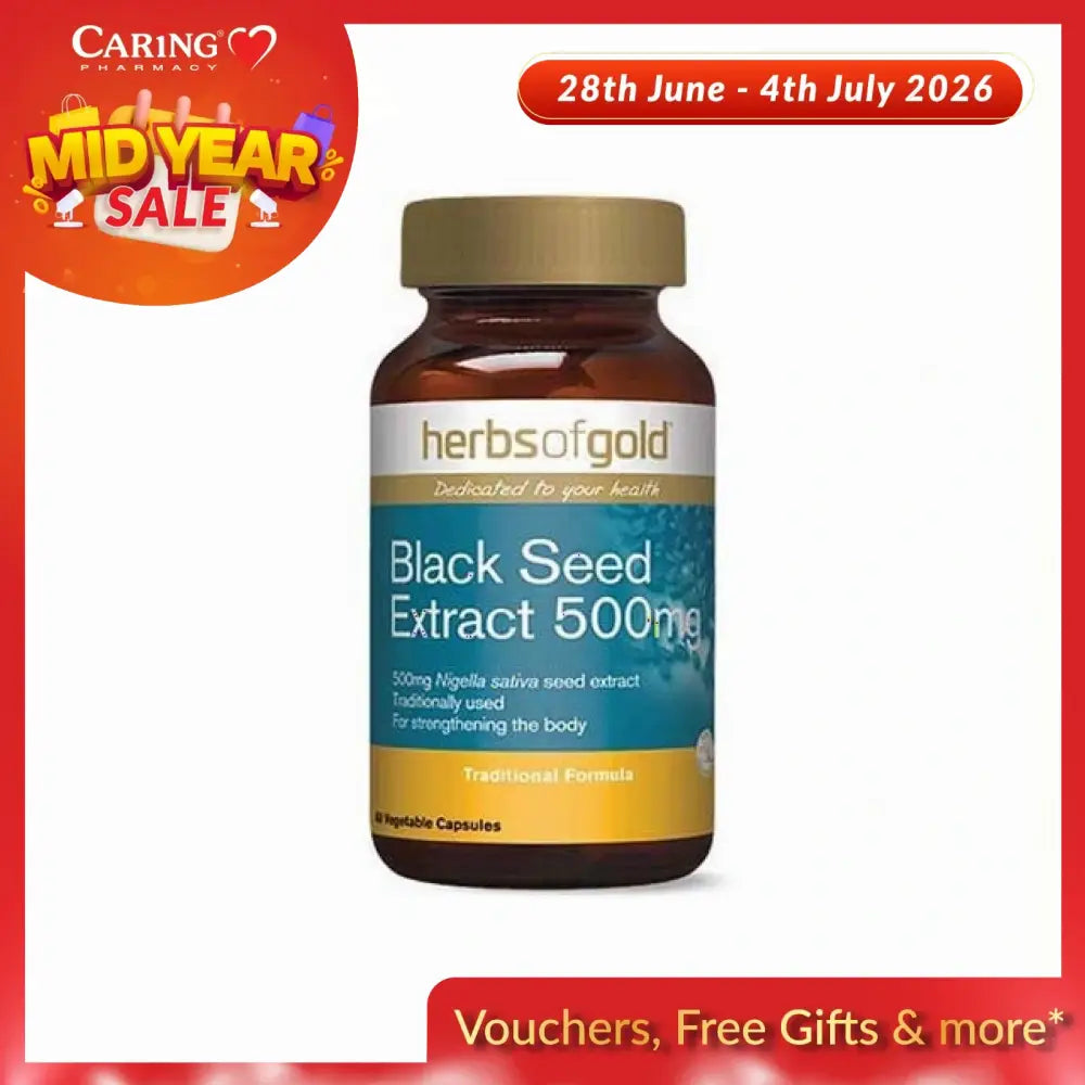 HERBS OF GOLD BLACK SEED EXTRACT 500MG 60S