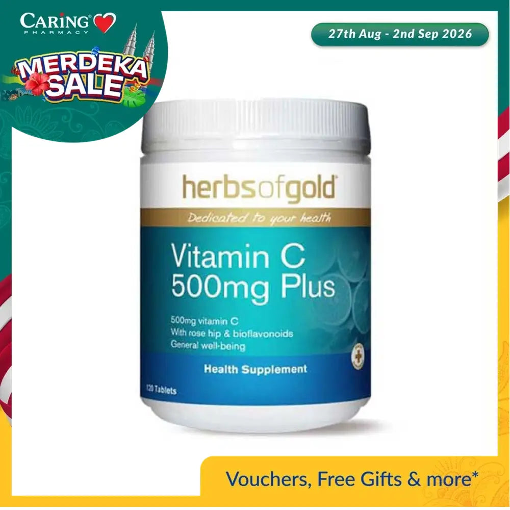 HERBS OF GOLD C 500MG PLUS 120S