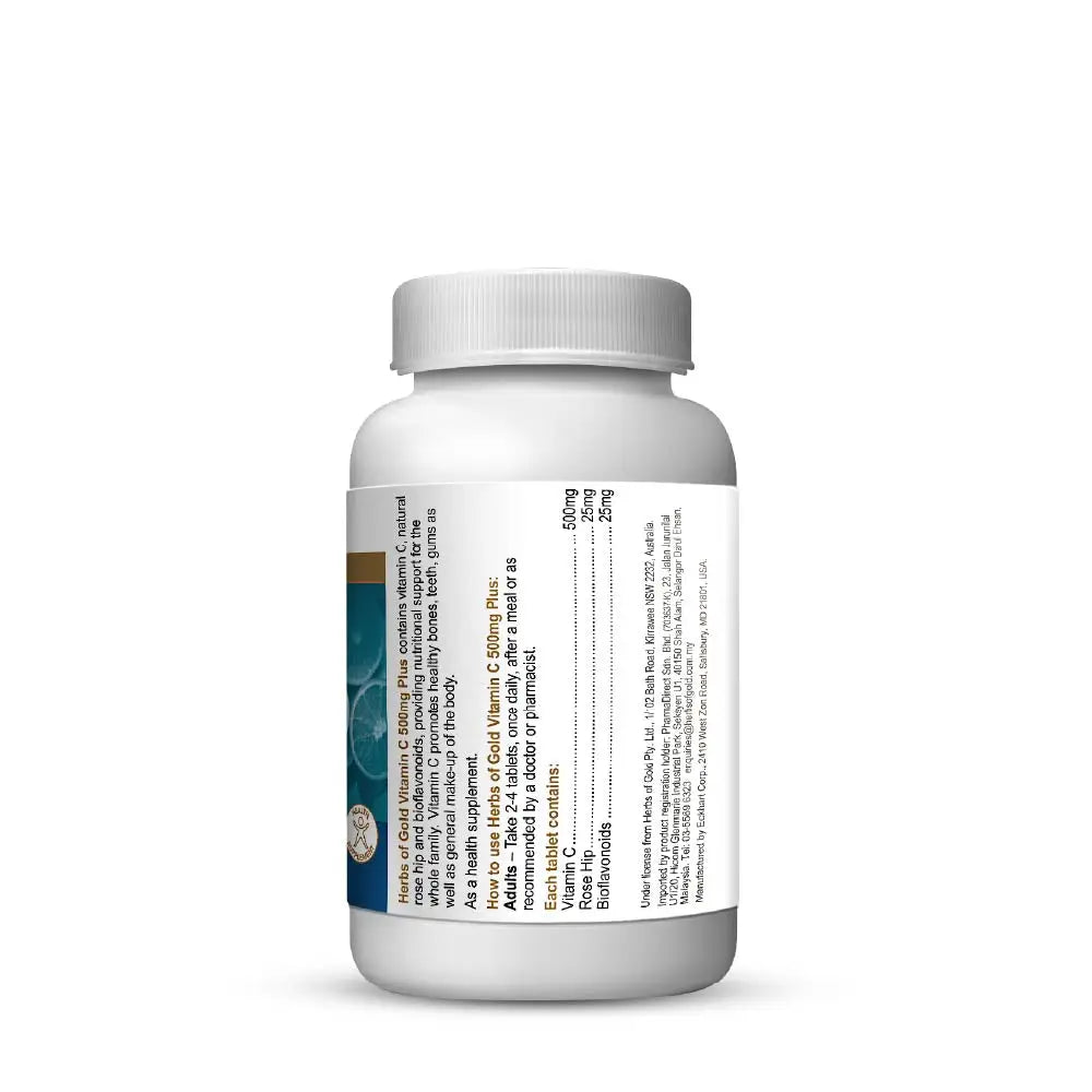 HERBS OF GOLD C 500MG PLUS 30S