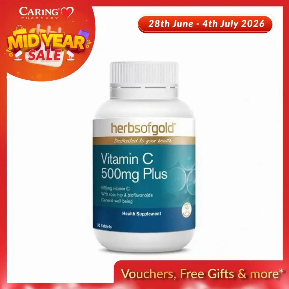 HERBS OF GOLD C 500MG PLUS 30S