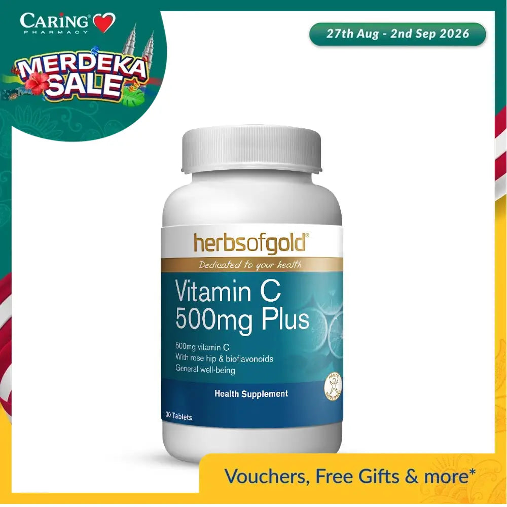 HERBS OF GOLD C 500MG PLUS 30S