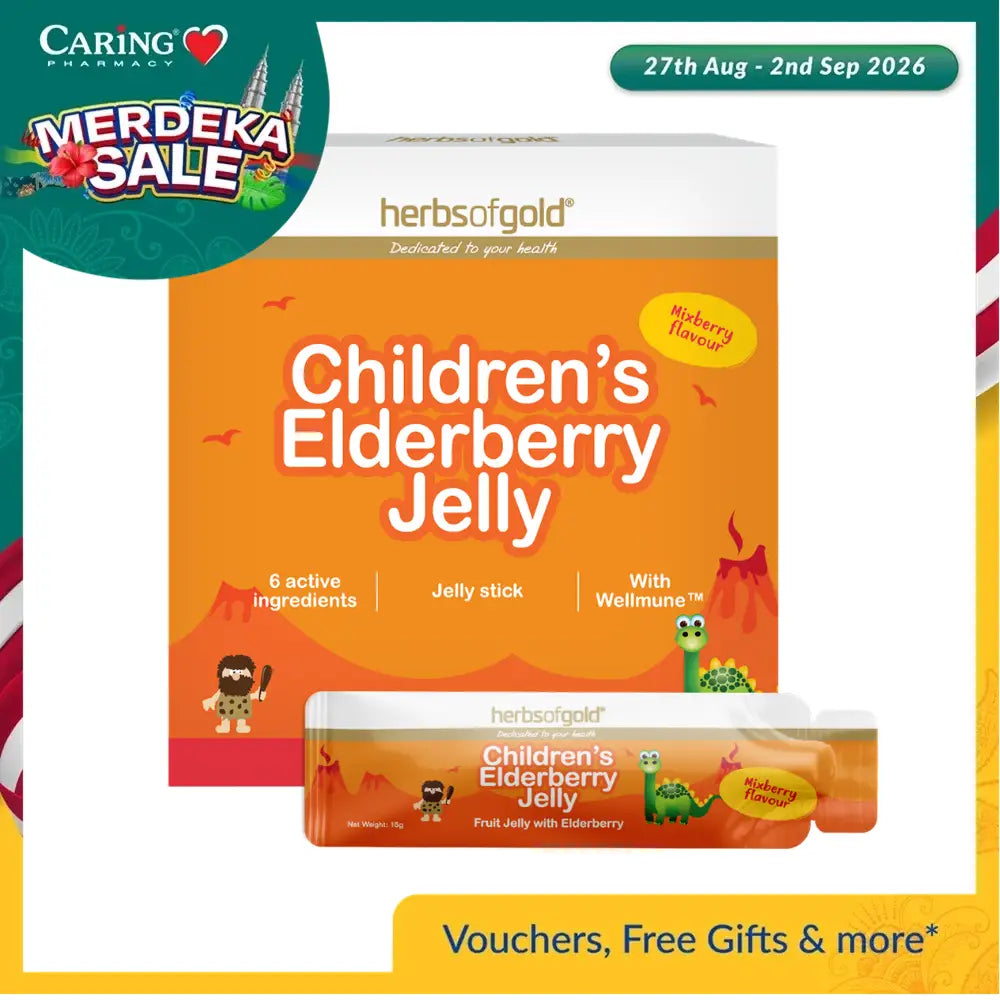 HERBS OF GOLD CHILDREN'S ELDERBERRY JELLY 15S