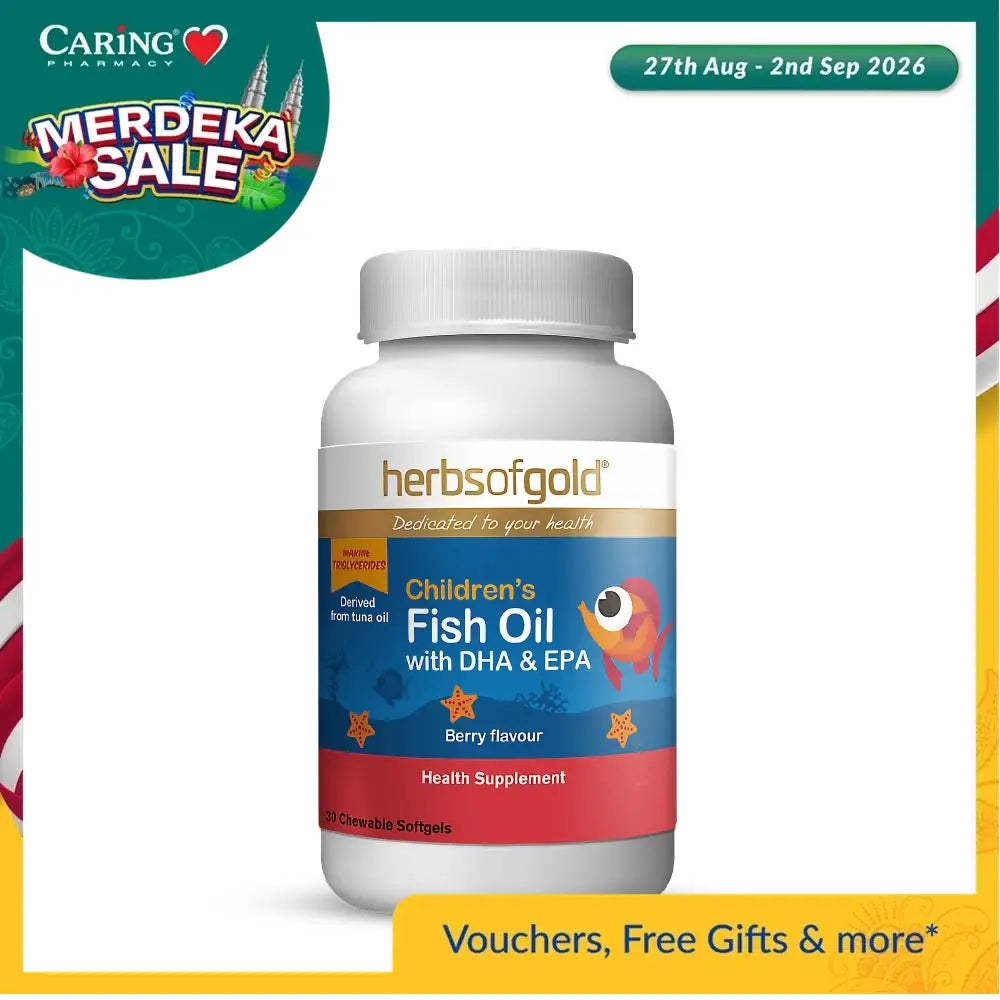 HERBS OF GOLD children’s fish oil supplement Berry DHA & EPA