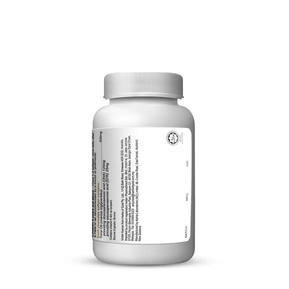 HERBS OF GOLD children’s fish oil supplement Berry DHA & EPA