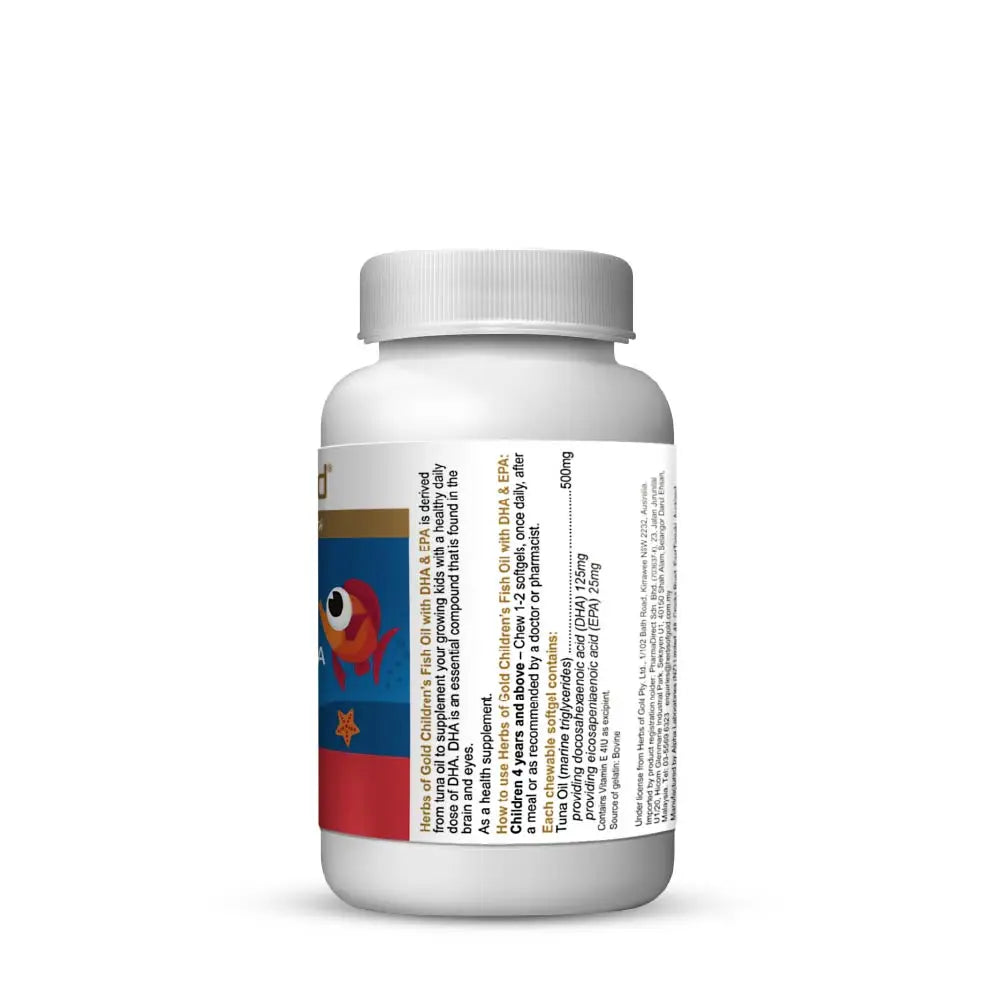 HERBS OF GOLD children’s fish oil supplement Berry DHA & EPA