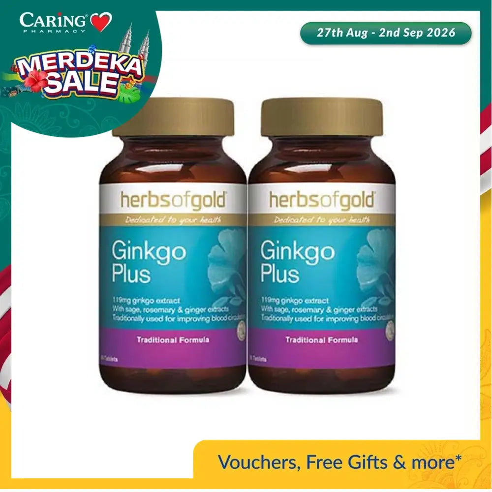 HERBS OF GOLD GINKGO PLUS 90SX2