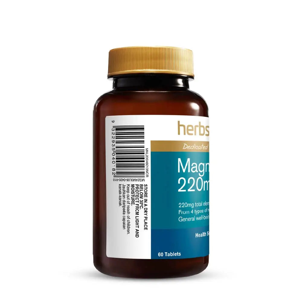 HERBS OF GOLD MAGNESIUM 220MG 60S X2