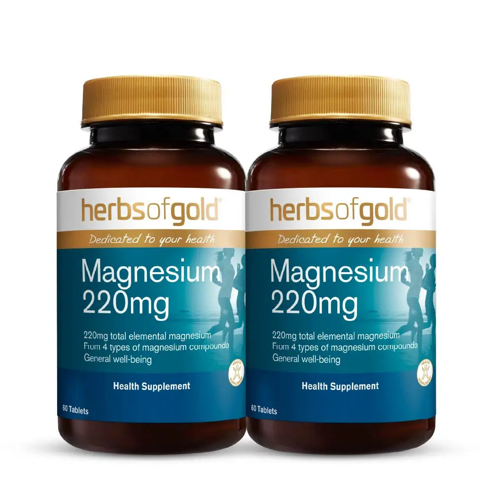 HERBS OF GOLD MAGNESIUM 220MG 60S X2