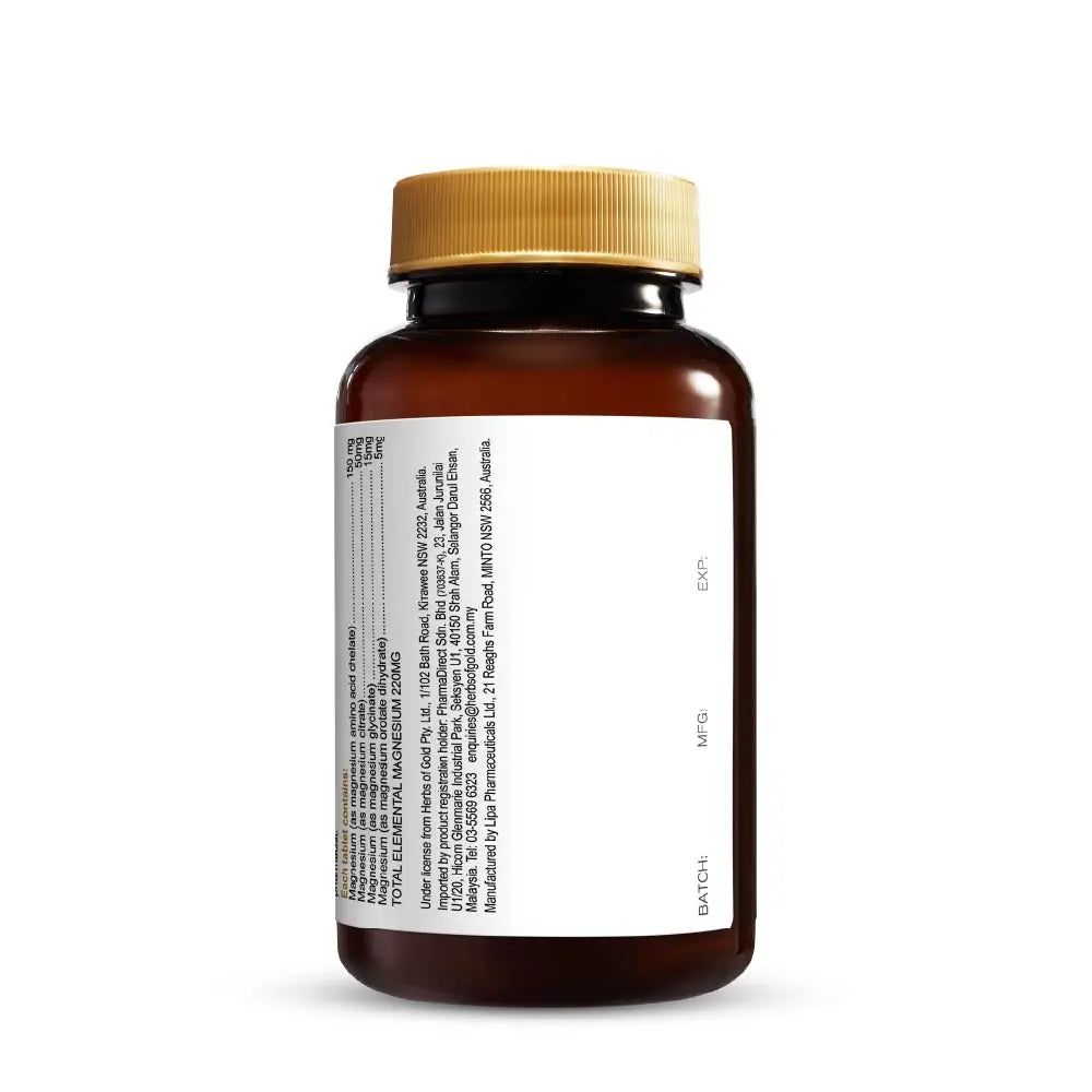 HERBS OF GOLD MAGNESIUM 220MG 60S X2