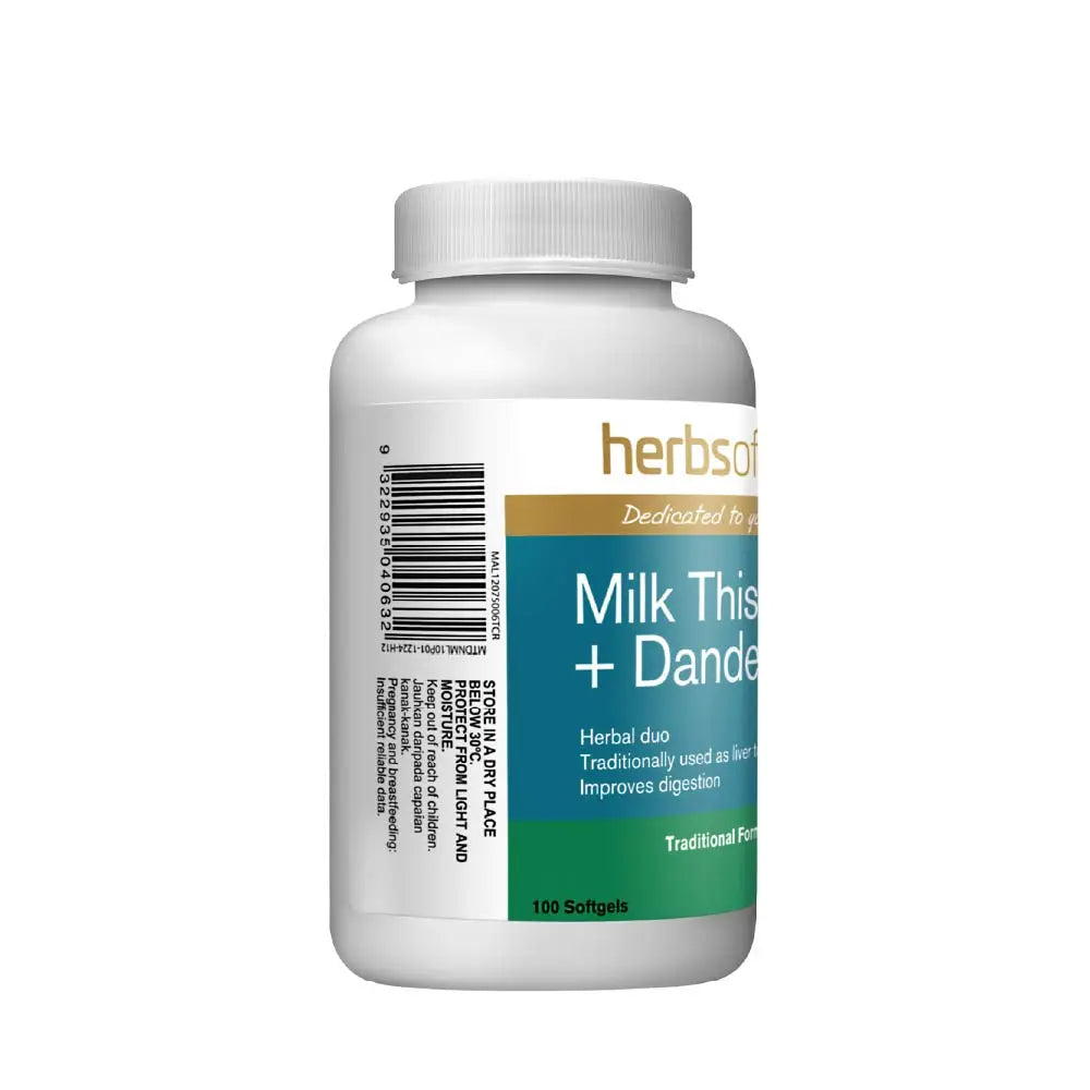 HERBS OF GOLD MILK THISTLE + DANDELION 100S