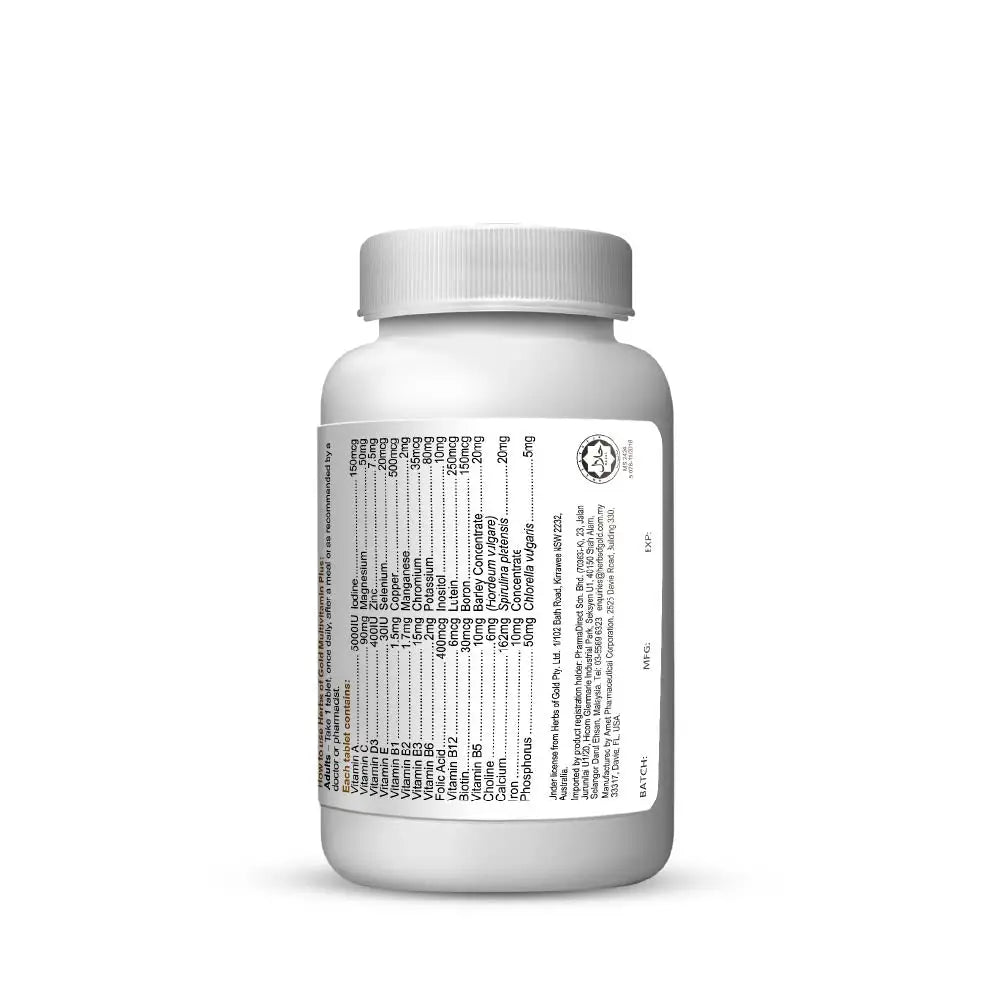 HERBS OF GOLD MULTIVITAMIN PLUS 30S