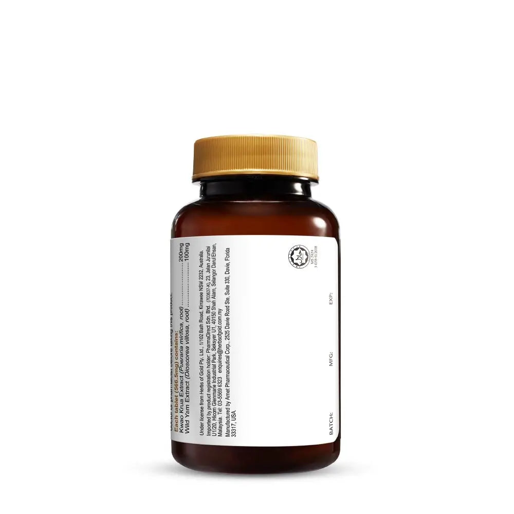 HERBS OF GOLD PUERARIA MIRIFICA PLUS WILD YAM 30S