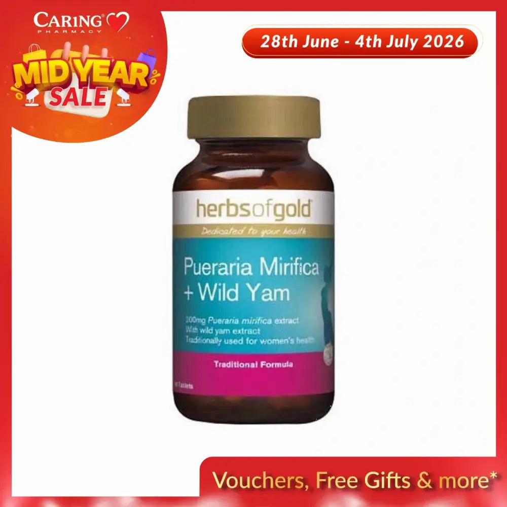 HERBS OF GOLD PUERARIA MIRIFICA PLUS WILD YAM 90S
