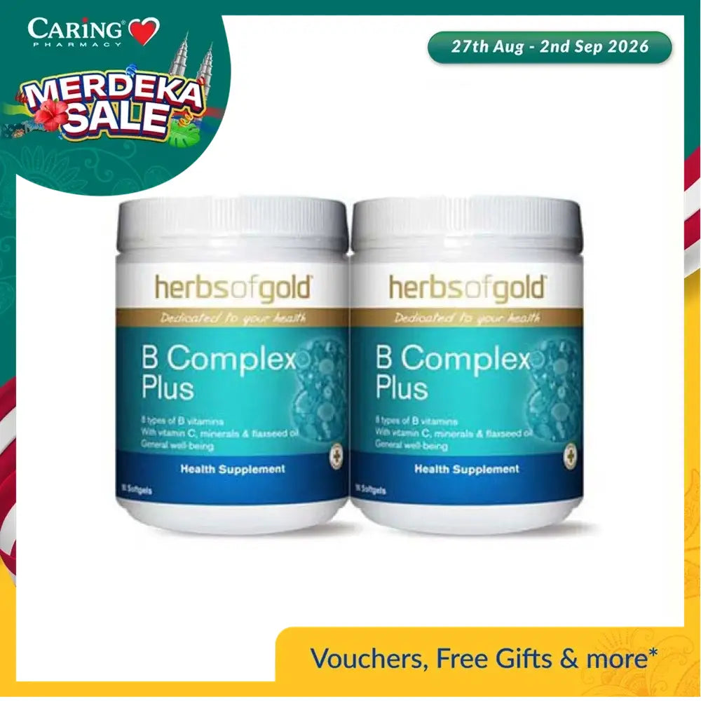 HERBS OF GOLD VITAMIN B COMPLEX PLUS 90SX2