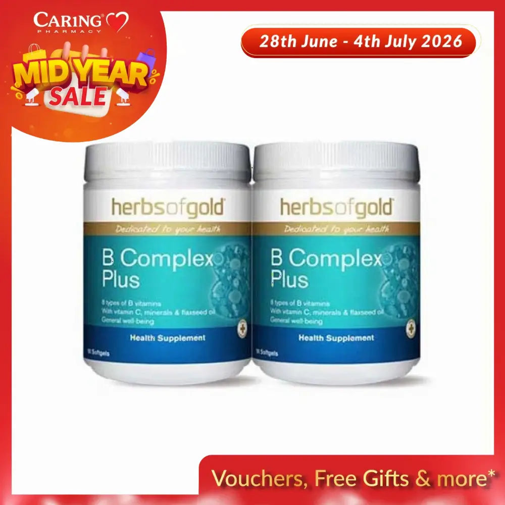 HERBS OF GOLD VITAMIN B COMPLEX PLUS 90SX2