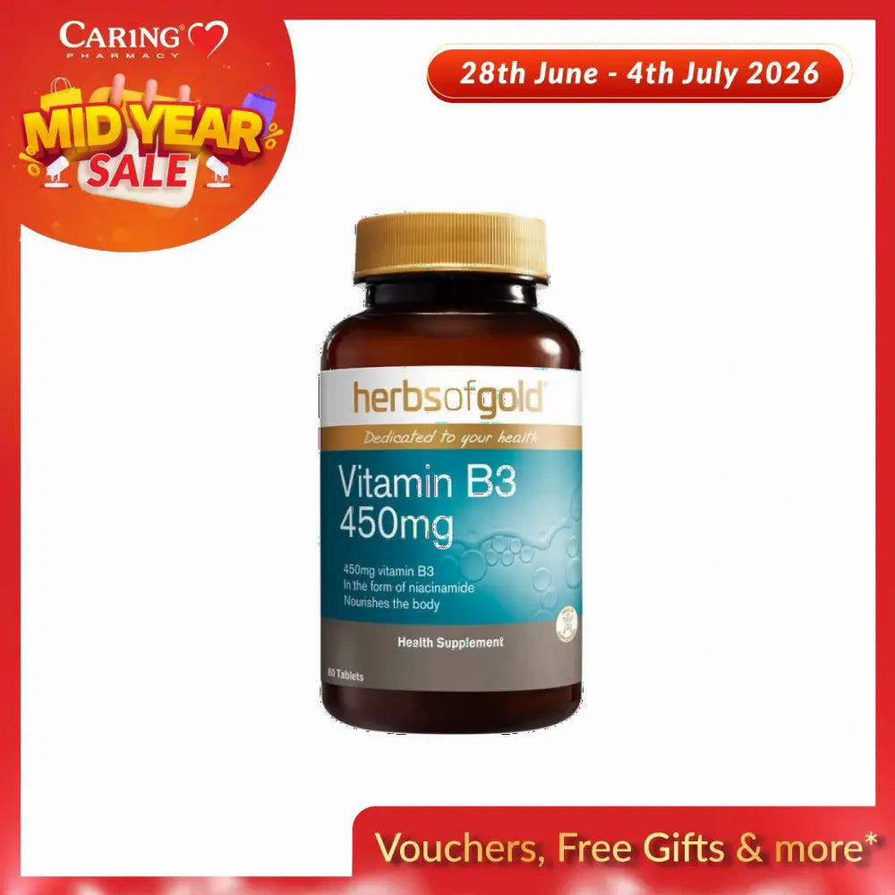 HERBS OF GOLD VITAMIN B3 450MG 60S