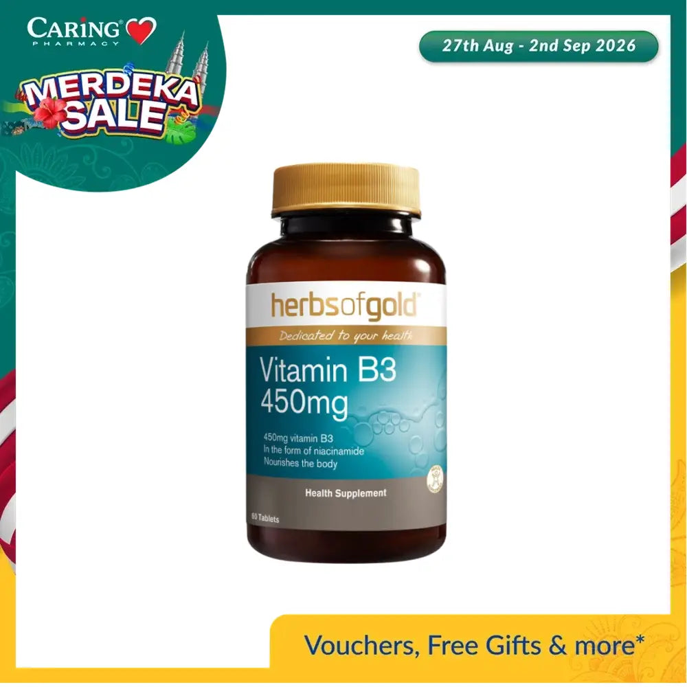 HERBS OF GOLD VITAMIN B3 450MG 60S
