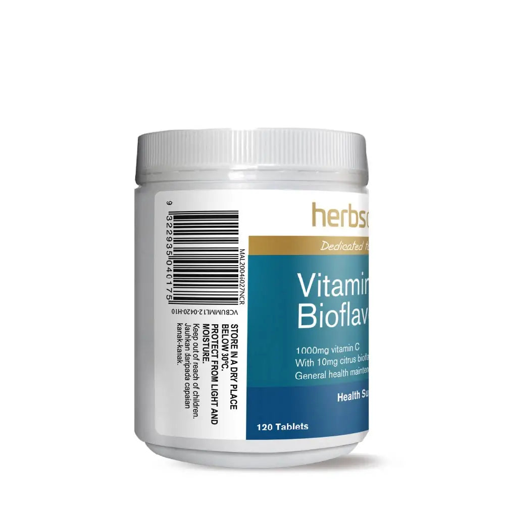 HERBS OF GOLD VITAMIN C 1000MG + BIOFLAVONOID 120S