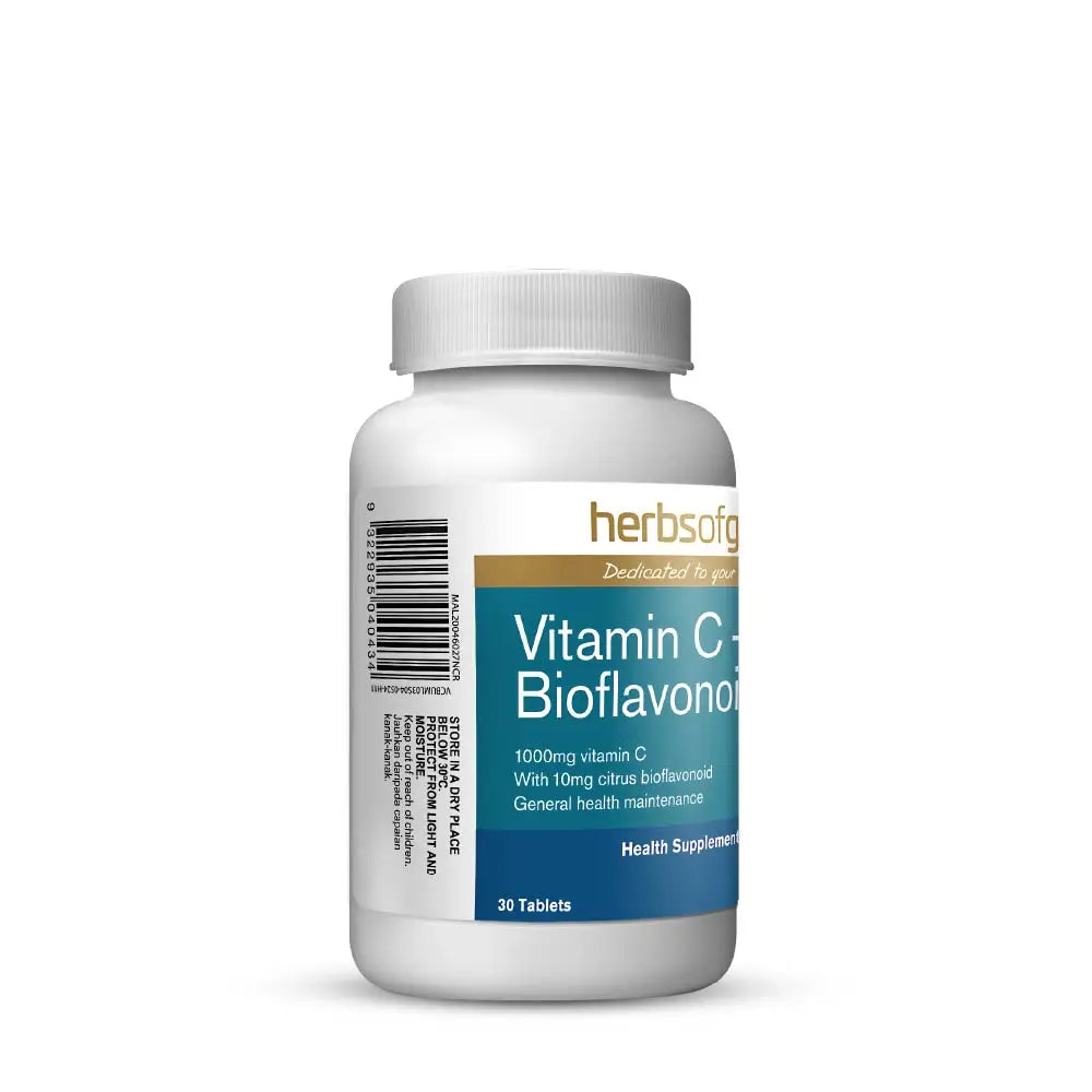 HERBS OF GOLD VITAMIN C 1000MG + BIOFLAVONOID 30S