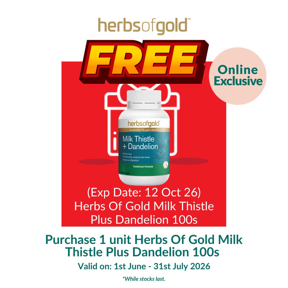 [CLEARANCE] Herbs Of Gold Milk Thistle Plus Dandelion 100s