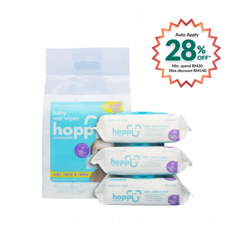 HOPPI WET WIPES 3IN1 80SX3