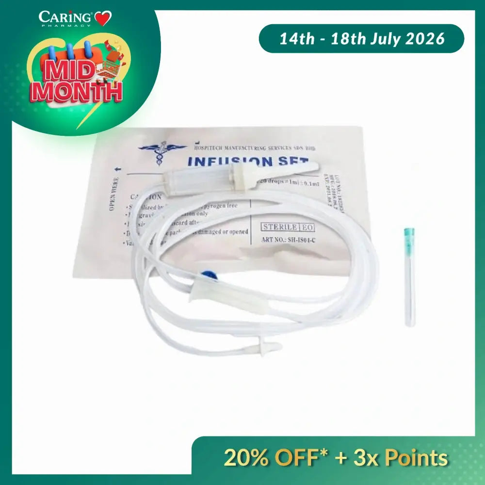 HOSPITECH INFUSION IV DRIP SET SIMPLE STERILE