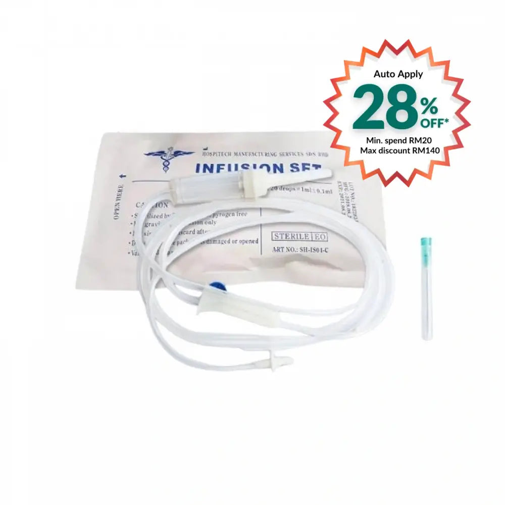 HOSPITECH INFUSION IV DRIP SET SIMPLE STERILE