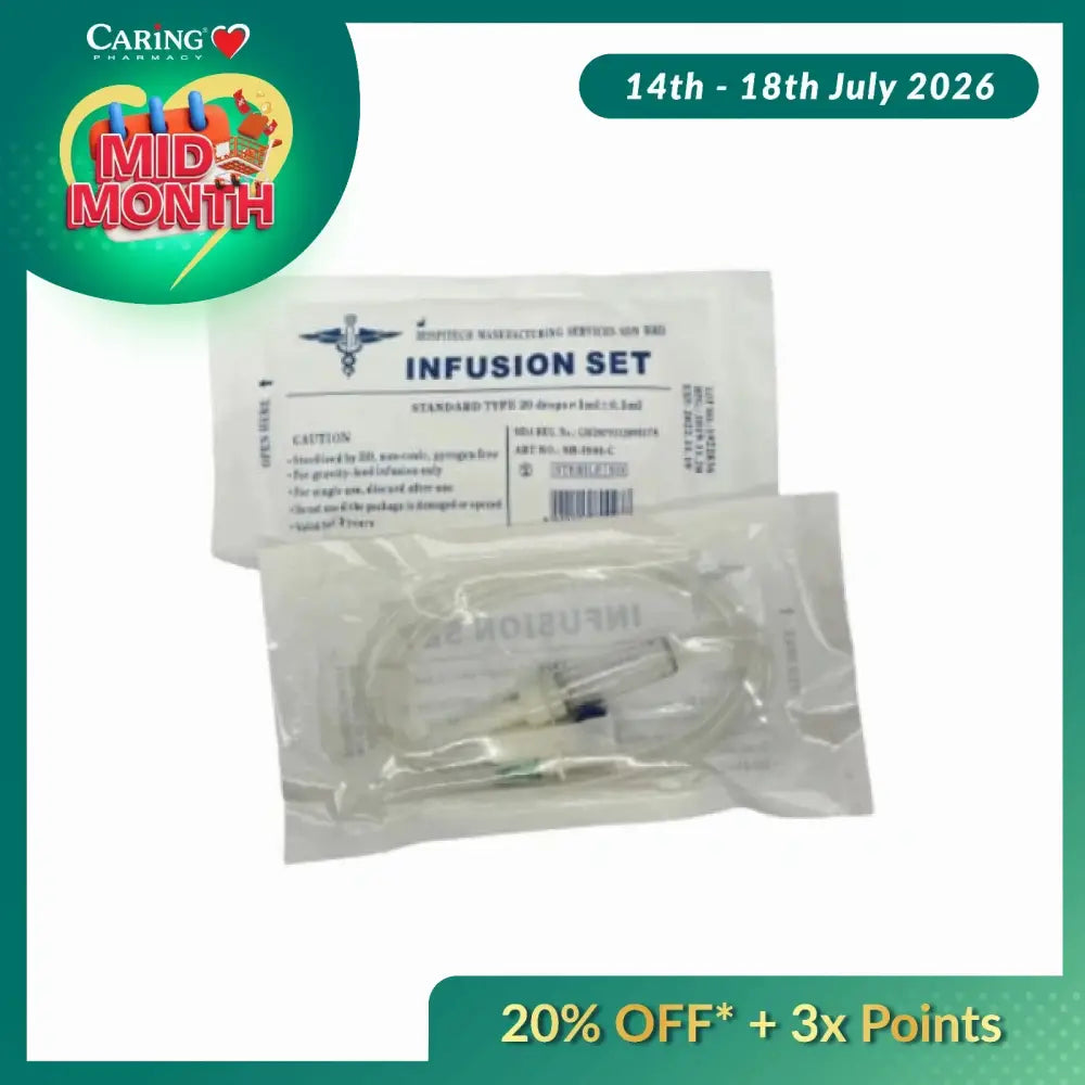 HOSPITECH IV INFUSION SET W/ LUER LOCK 134CM