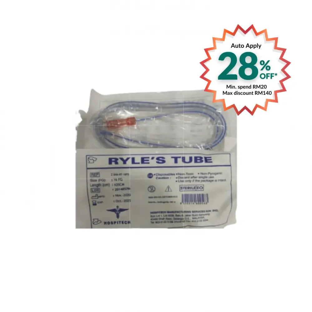 HOSPITECH RYLES TUBE SZ 10FG W/X-RAY LINE