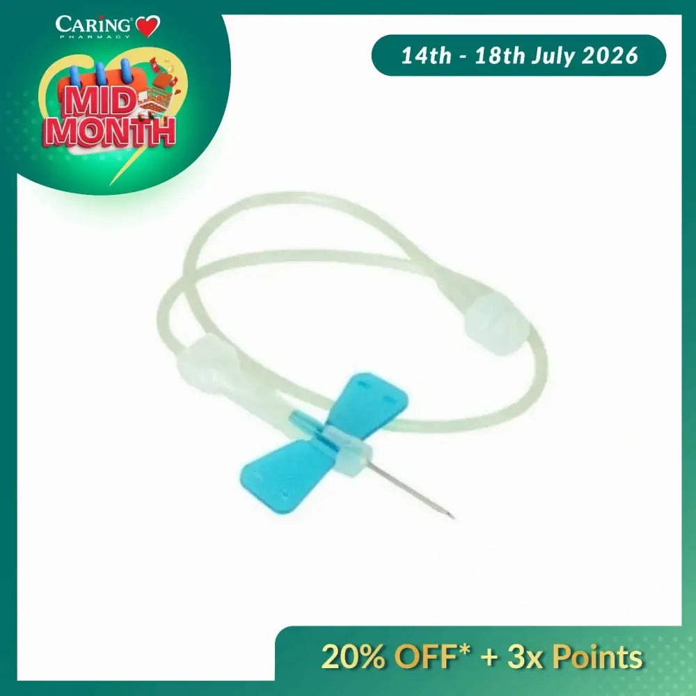 HOSPITECH SCALP VEIN SET 23G BLUE 1S