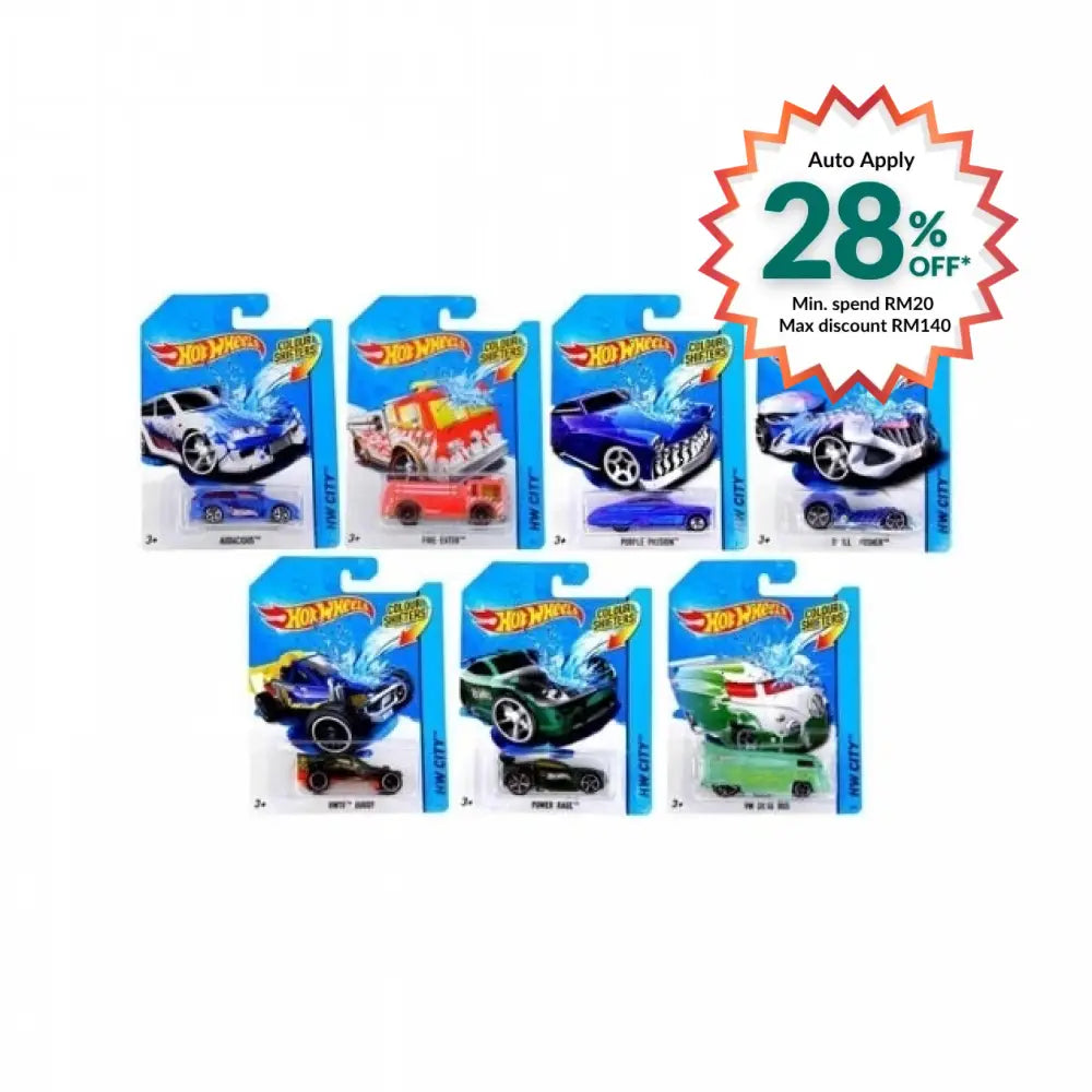 HOTWHEELS COLOR SHIFTERS ASST 1S (BHR15)