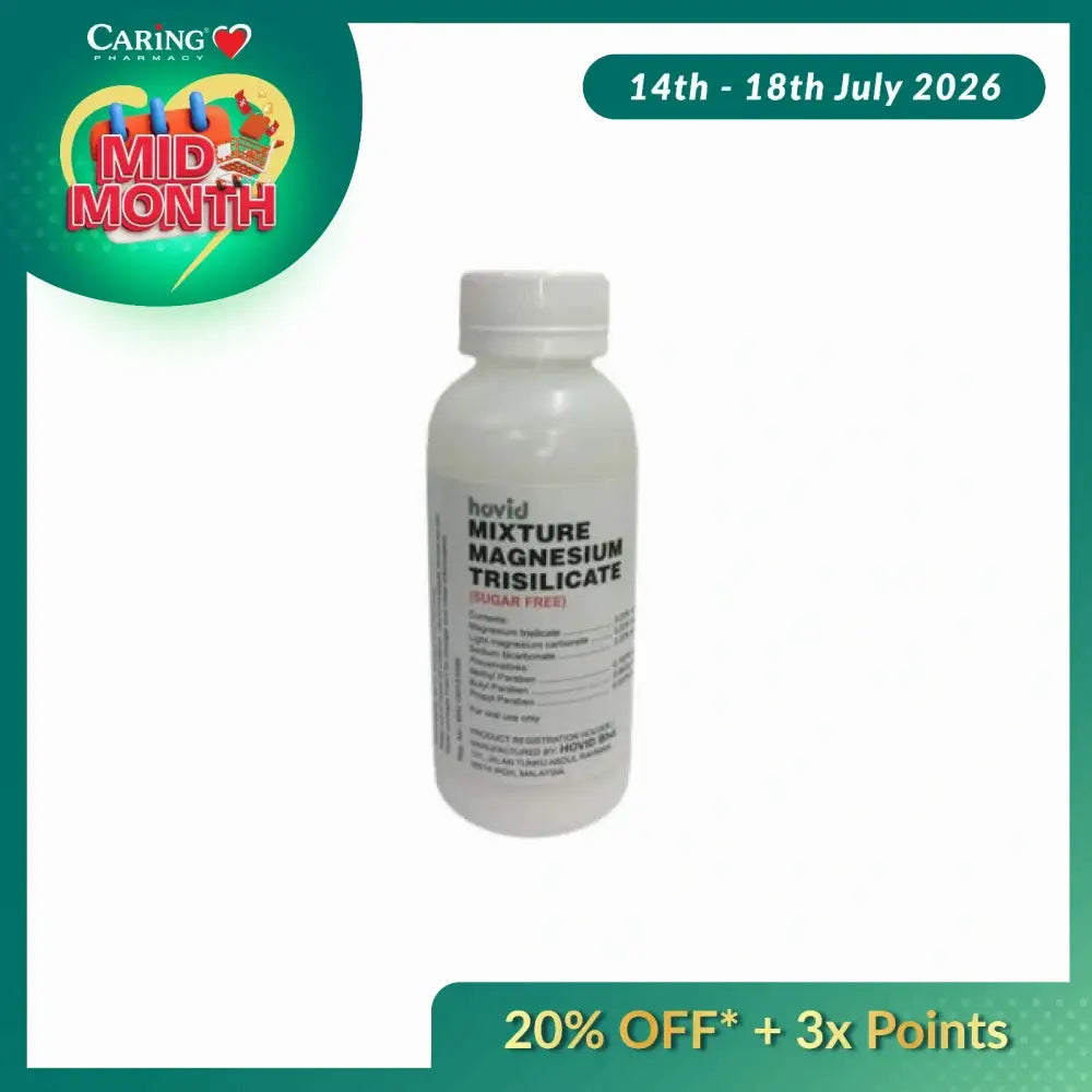 HOVID MIXTURE MAGNESIUM TRISILICATE 120ML