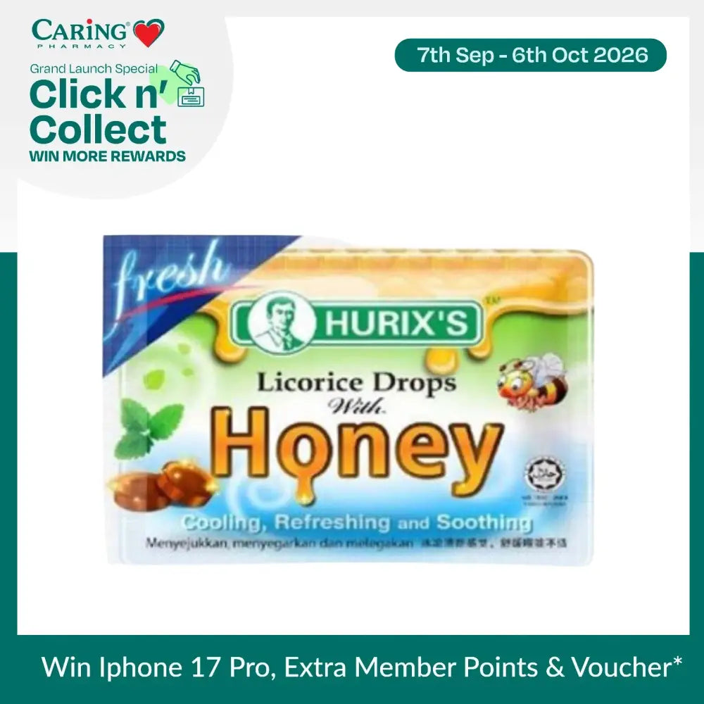 HURIXS LICORICE DROPS WITH HONEY 6S