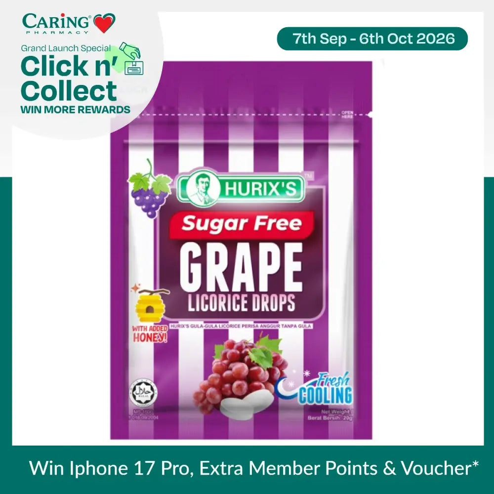 HURIX'S SGR FREE GRP LICORICE DROPS 20GM