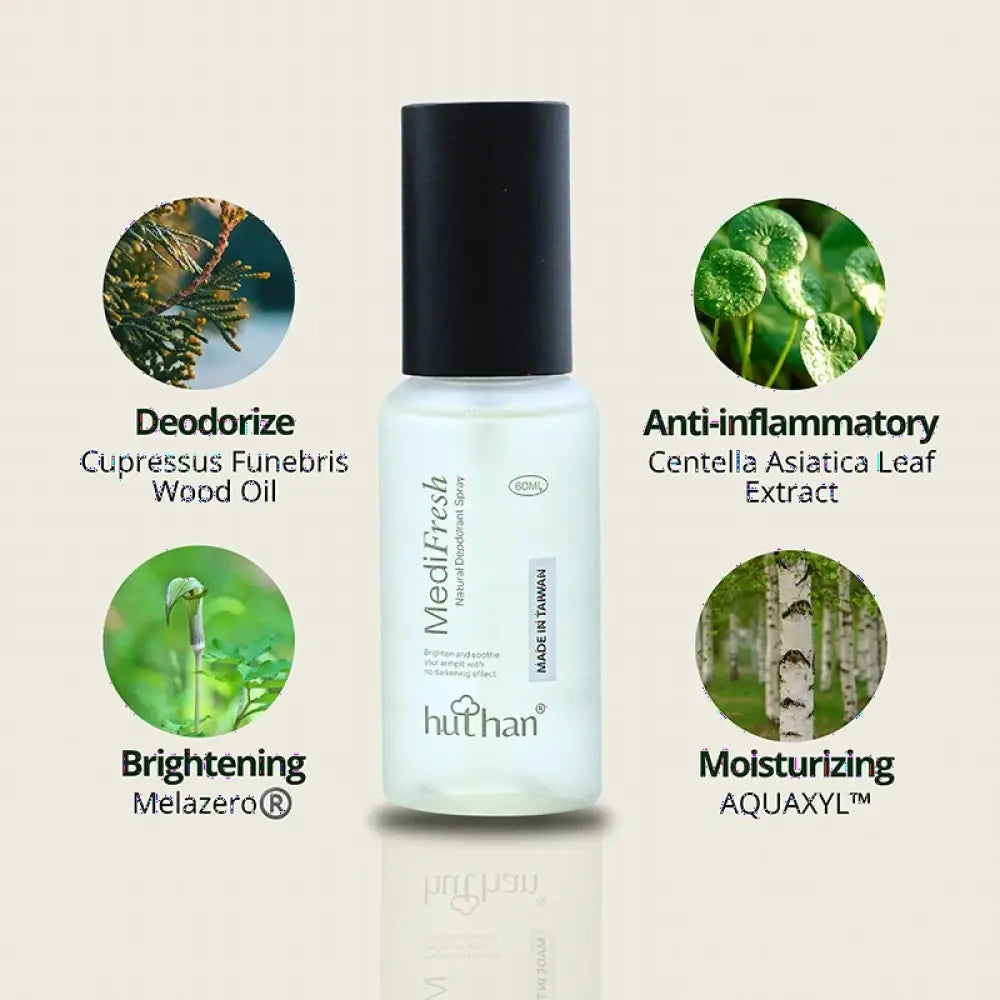 HUTHAN MEDIFRESH NATURAL DEODORANT SPRAY 60ML