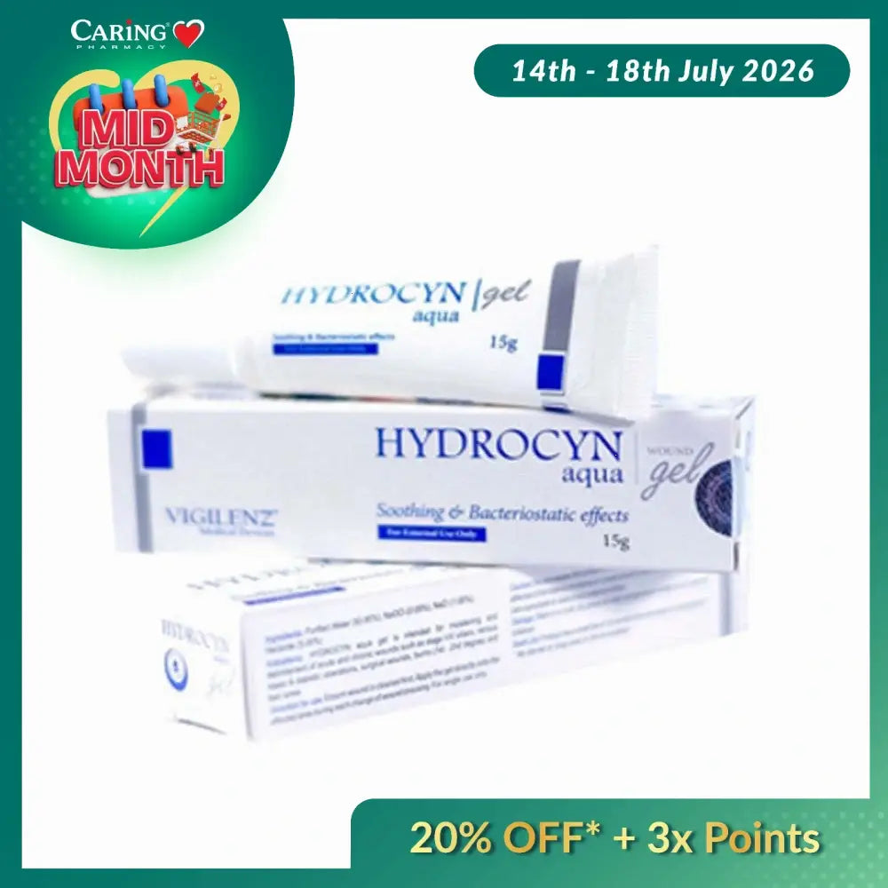 HYDROCYN AQUA WOUND GEL 15G