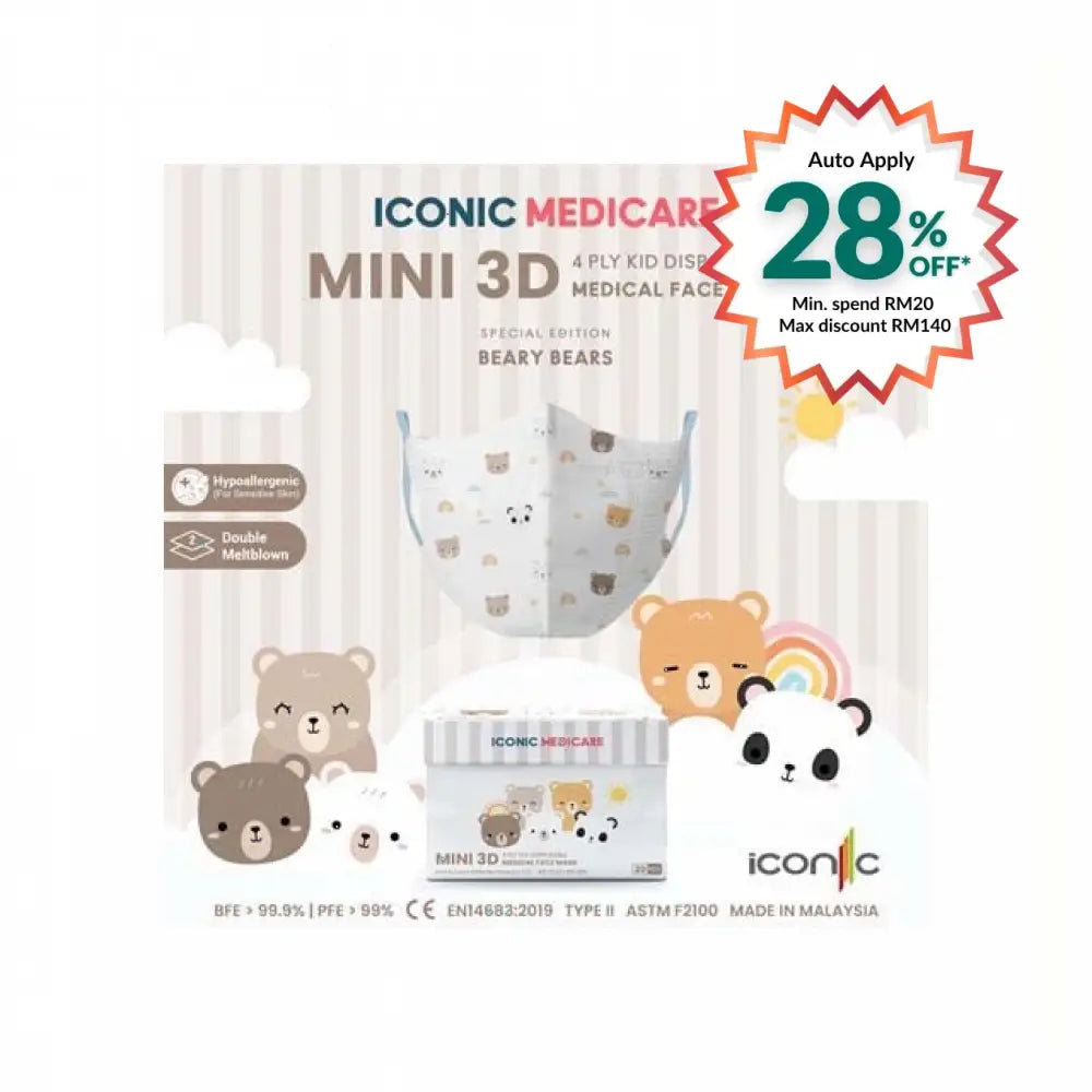 ICONIC BB 3D BEARY BEAR 20S