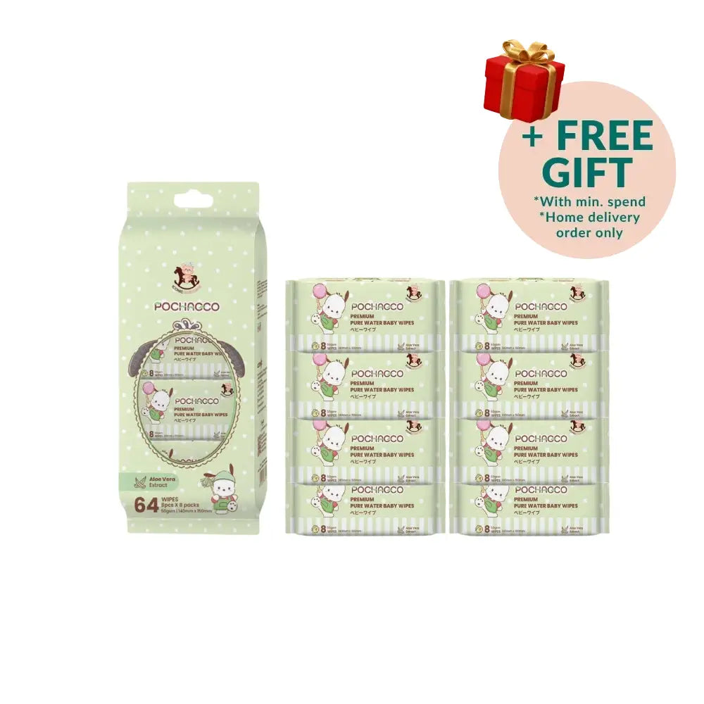 ICONIC X SANRIO MINI WIPES PC WAKU WAKU HOUSEWORK 8 X 8S