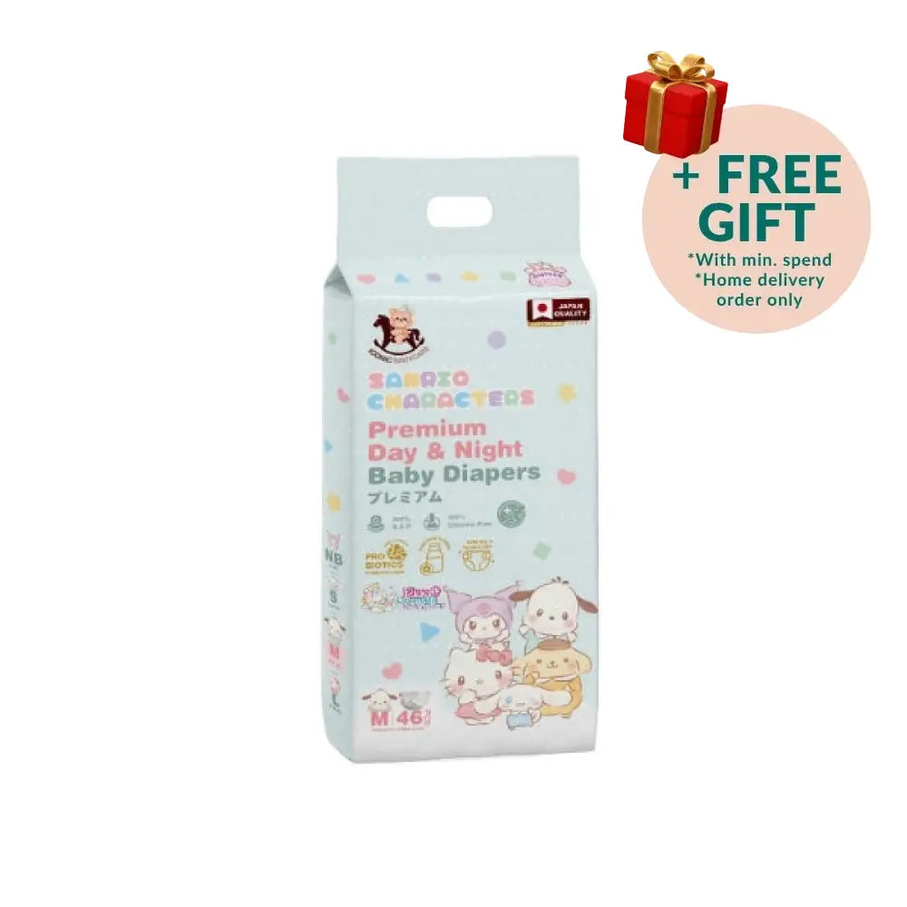 ICONIC X SANRIO PREMIUM BABY DIAPER M 46S