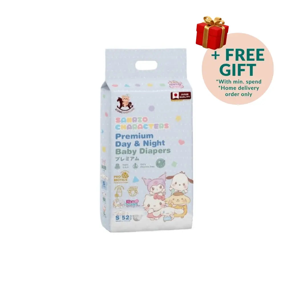 ICONIC X SANRIO PREMIUM BABY DIAPER S 52S