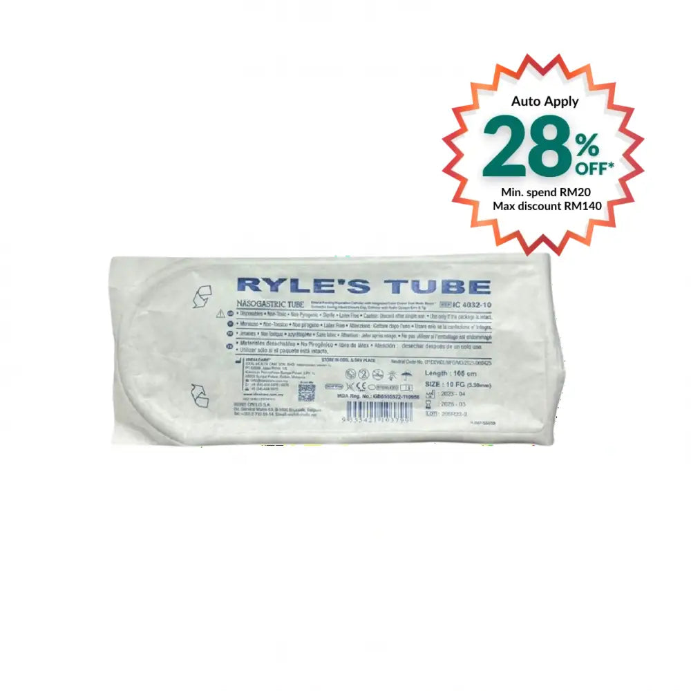 IDEALCARE RYLES TUBE 10FG