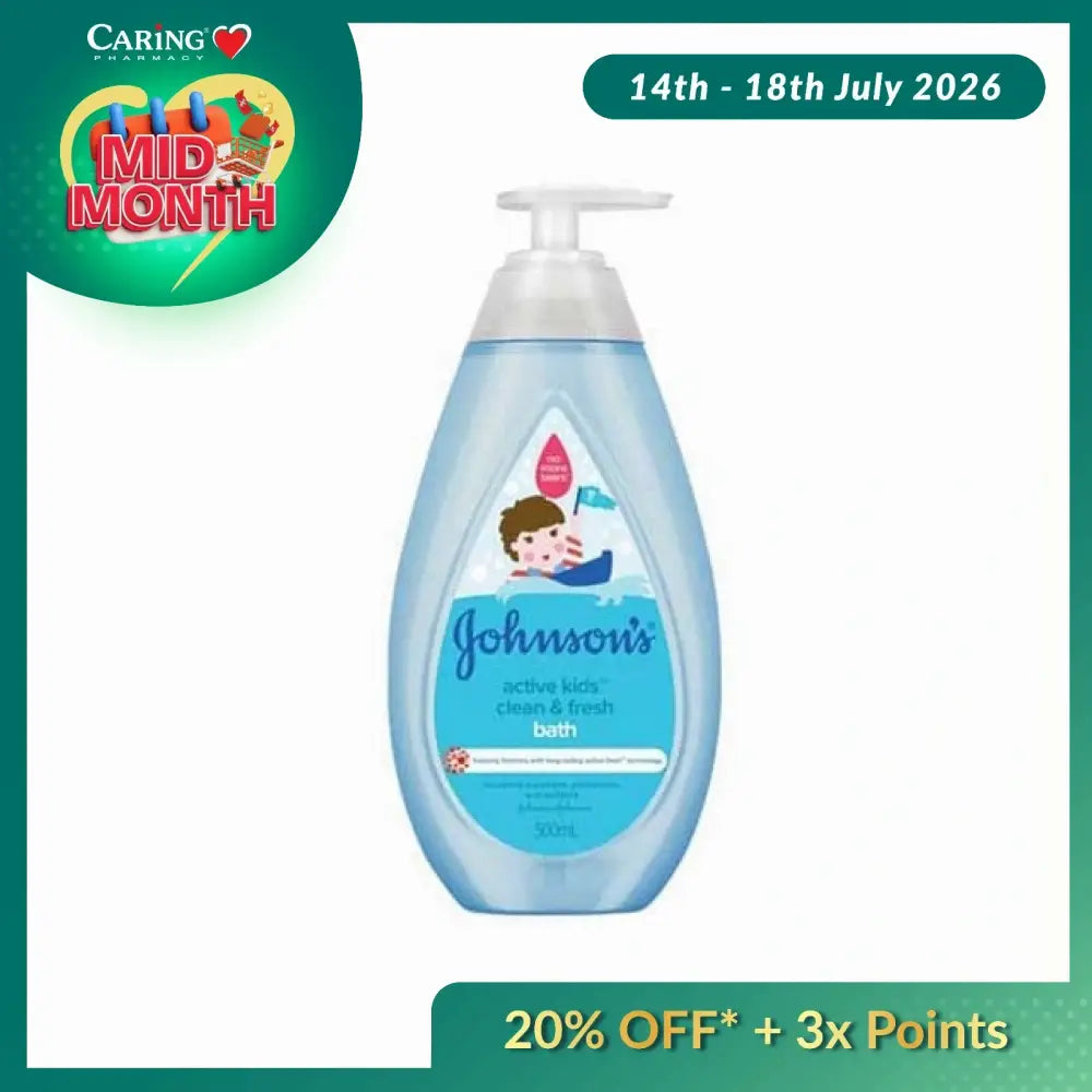 JOHNSONS BABY ACTIVE FRESH BATH 500ML