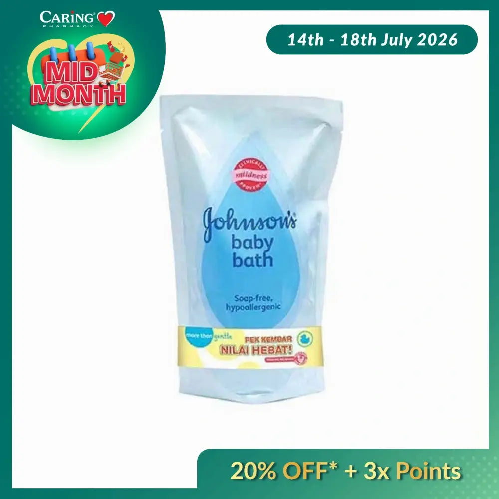 JOHNSONS BABY BATH REGULAR 600ML 2S