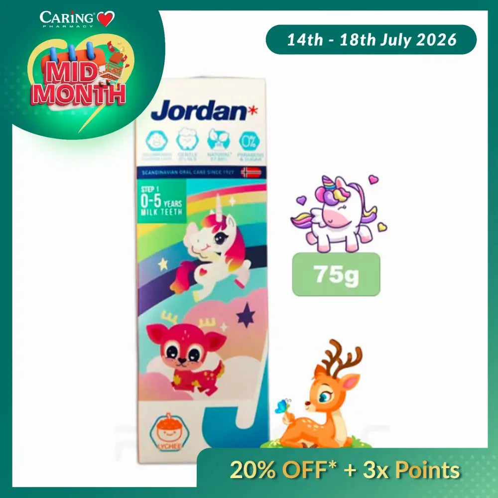 JORDAN STEP 1 LYCHEE TOOTHPASTE 75G