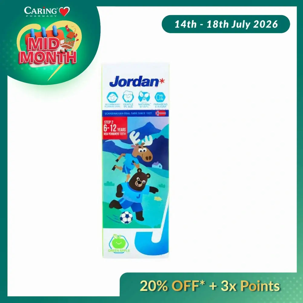 JORDAN STEP 2 GREEN APPLE TOOTHPASTE 75G