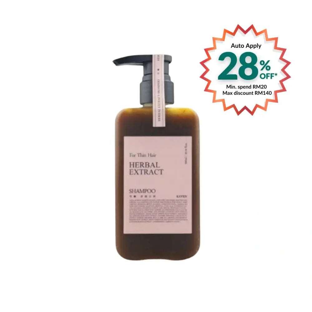 KAFEN HERBAL EXTRACT PAEONIA LACTIFLORA SHAMPOO 300ML